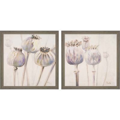 Patricia Pinto 'Poppy Seeds' Framed Art (Set of 2)