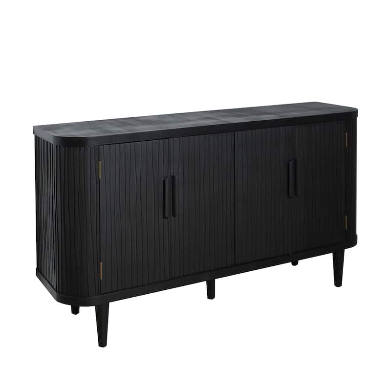 Modern Buffet Cabinet with Adjustable Shelves and Four Doors for Hallway, Entryway, Living Room