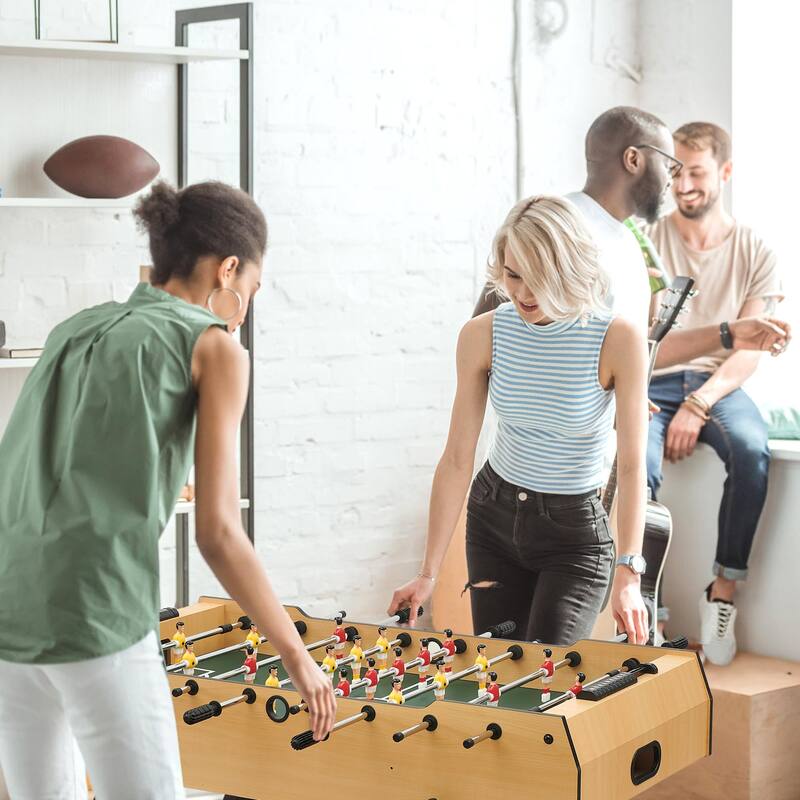 48 Inch Foosball Table, Soccer Table Game for Kids and Adults, Arcade Table Soccer for Home