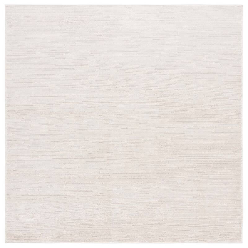 SAFAVIEH Whisper Rosie Modern Abstract Rug - 6'7" Square - Ivory/Taupe