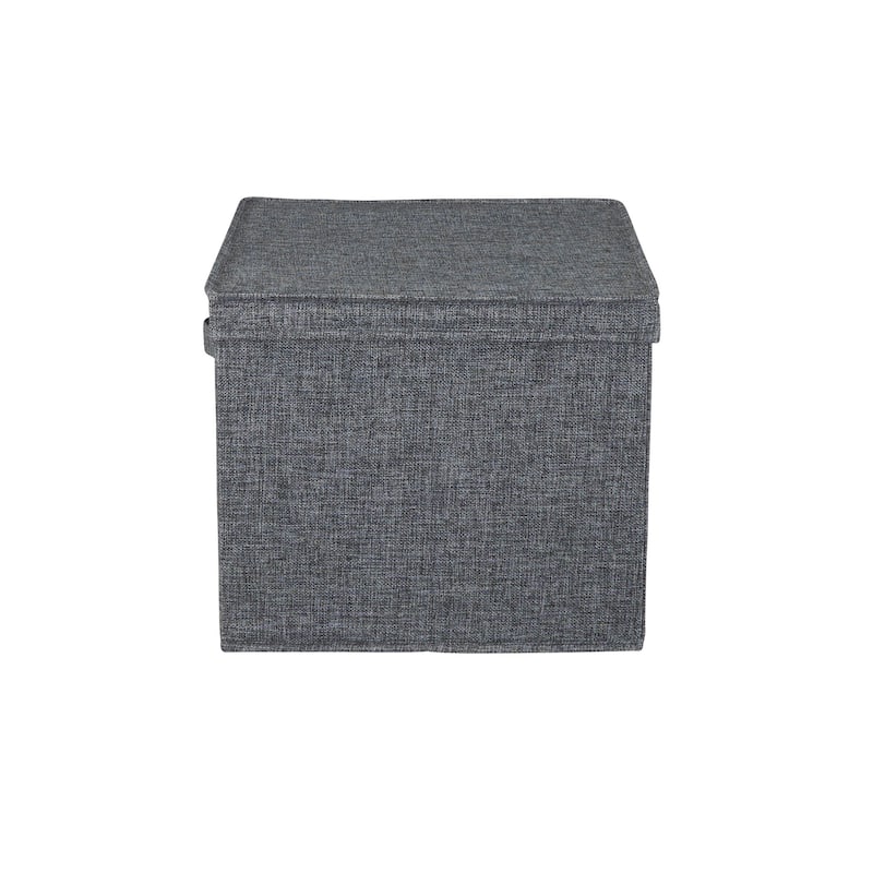 Household Essentials Wide Storage Box with Lid Box, Set of 2 - N/A