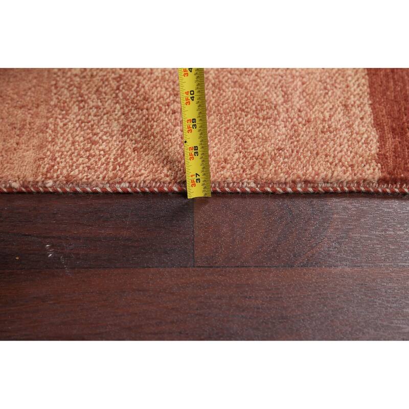 Modern Gabbeh Kashkoli Oriental Long Runner Rug Wool Hand-knotted - 3'1" x 16'7"