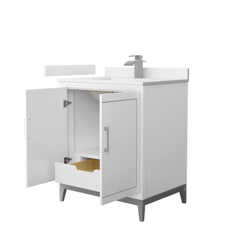 Marlena 30-Inch Single Vanity Set, Cultured Marble Top