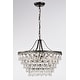 preview thumbnail 10 of 11, Antique Bronze 6-Light Glam Crystal Chandelier - Antique Bronze