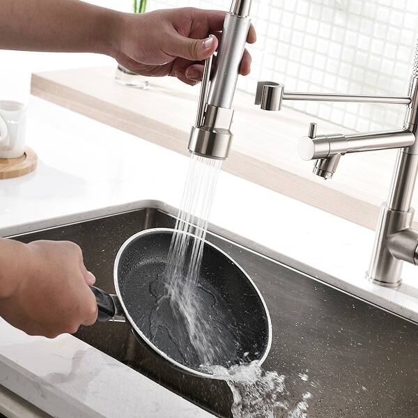 Single Handle Kitchen Faucets with Pull Down Sprayer and 2 ...