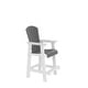 preview thumbnail 2 of 5, 2-Piece All-Weather Outdoor Barstools with High Back for Garden, Backyard