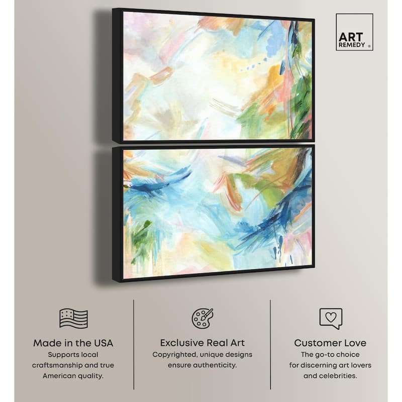 In the Beginning Canvas Set of 2 by Art Remedy