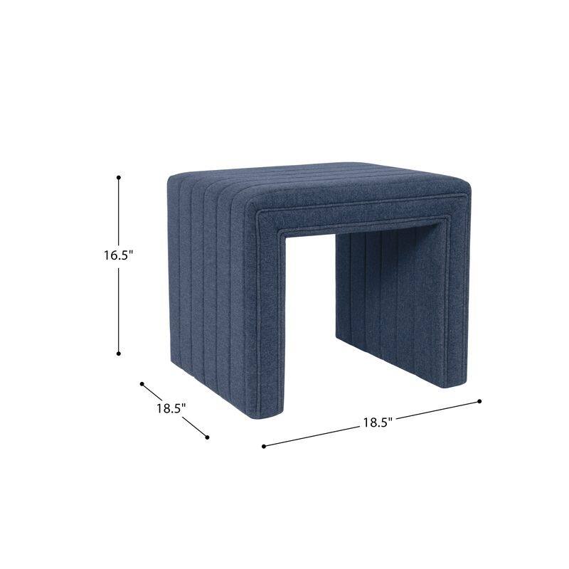 HomePop Modern Channel Ottoman