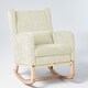 preview thumbnail 7 of 28, Reclining Glider Rocking Chair with Extendable Footrest, High Backrest & Side Storage Pocket