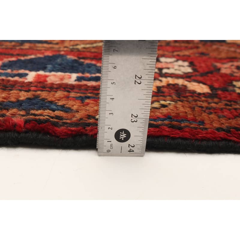 ECARPETGALLERY Hand-knotted Andelz Black Wool Rug - 4'5 x 7'10