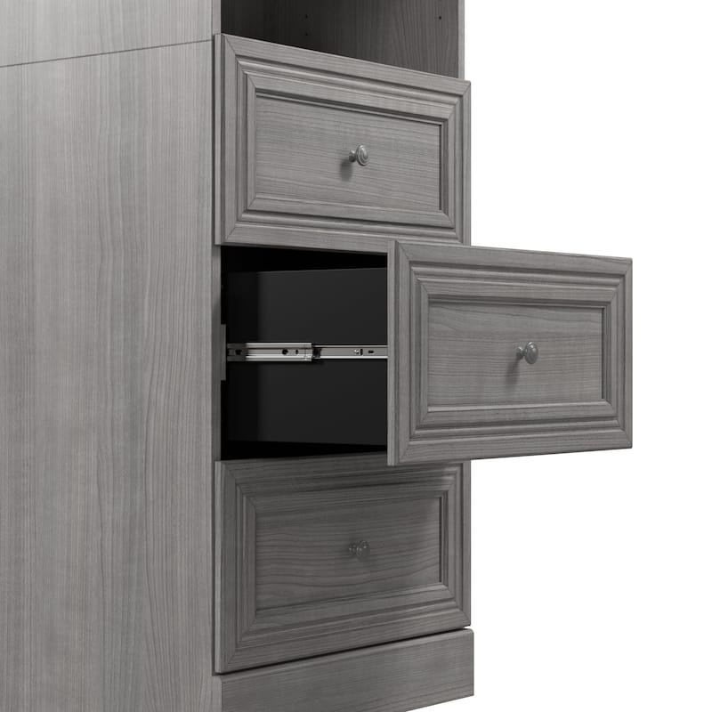 Versatile 86W Closet Organizer with Drawers by Bestar
