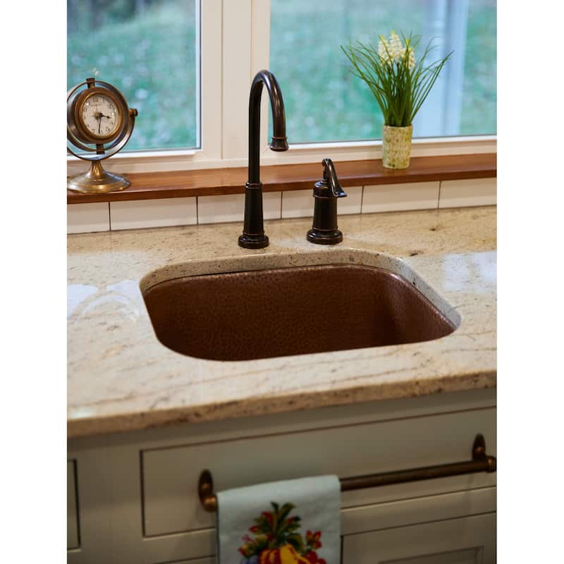Orwell Copper 17" Single Bowl Undermount Kitchen Sink