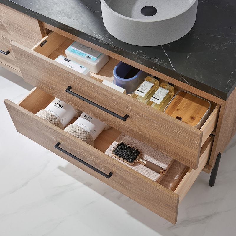 Trento Bath Vanity with Sintered Stone Top with Concrete Sink (C)