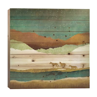 Stary Range Print On Wood by SpaceFrog Designs - Multi-Color
