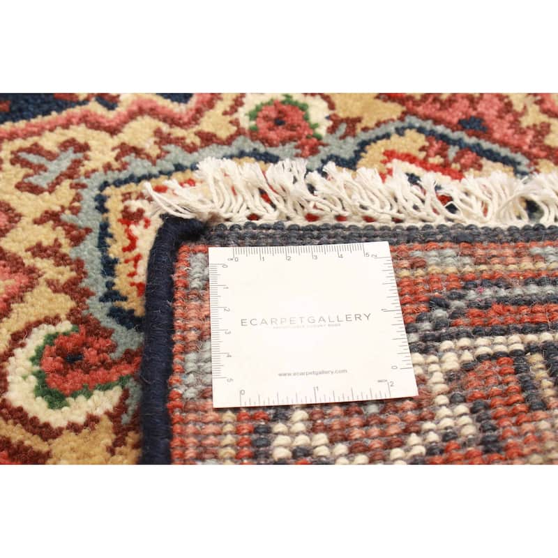 ECARPETGALLERY Hand-knotted Serapi Heritage Dark Navy Wool Rug - 2'6 x 25'7