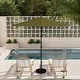 preview thumbnail 22 of 143, North Bend 9-foot Round Auto-tilt, Bronze Finish, Sunbrella Patio Umbrella by Havenside Home Spectrum Cilantro