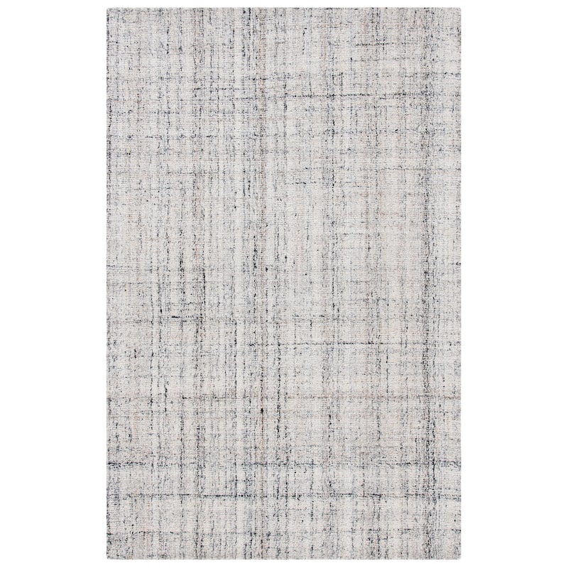 SAFAVIEH Handmade Abstract Nettie Modern Viscose Rug - 6' x 9' - Camel/Black