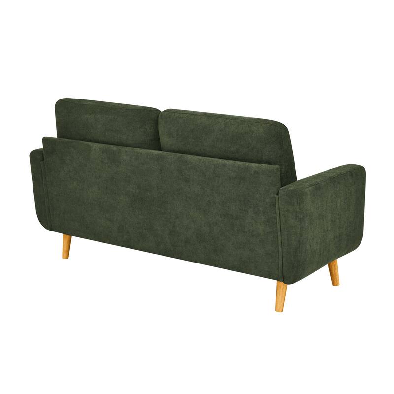 Anmytek Mid-Century Modern 67.7" Wide Tufted Upholstered Loveseat Sofa
