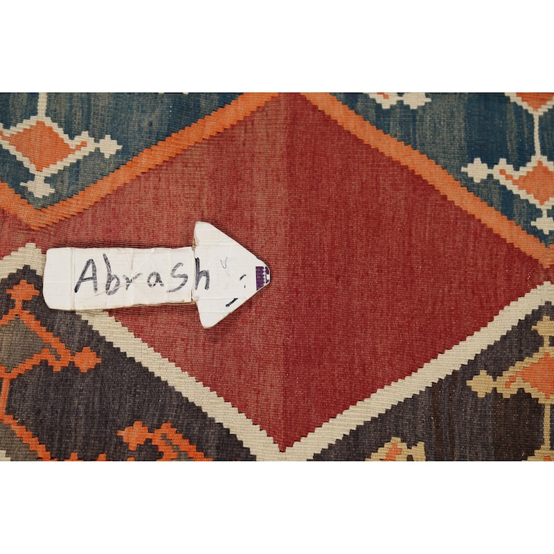 Tribal Kilim Qashqai Persian Vintage Area Rug Handmade Wool Carpet - 4'6"x 7'10"