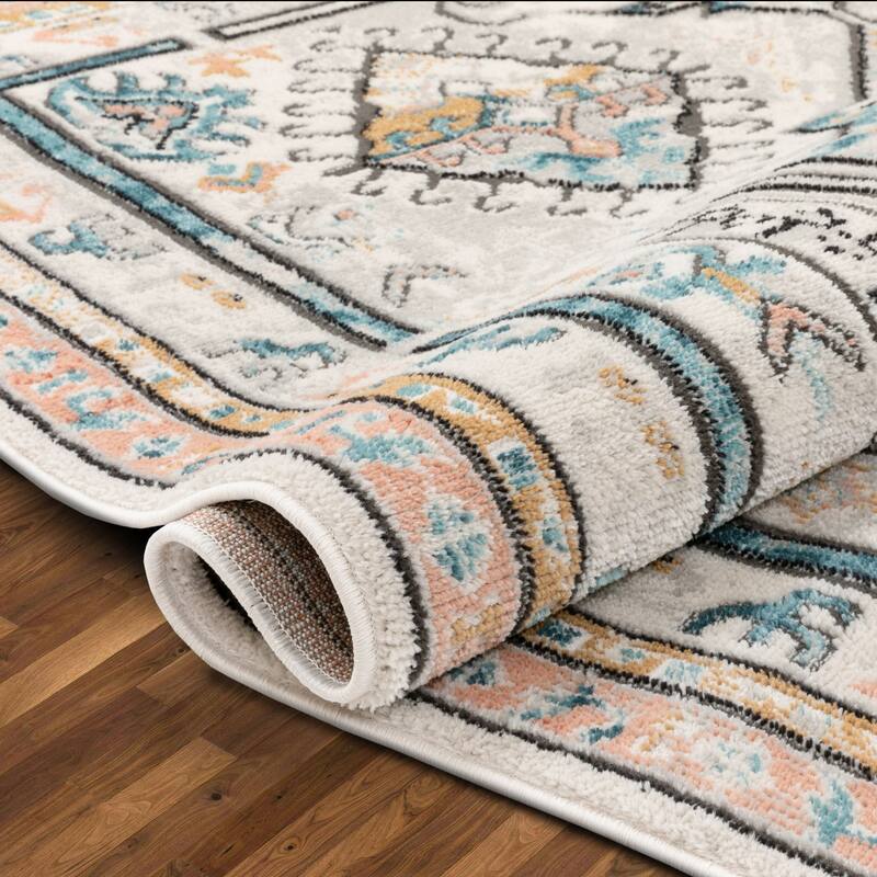 Well Woven Indira Valeria Medallion Geometric Area Rug
