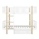 preview thumbnail 5 of 8, Modern Twin over Twin Size Wooden Bunk Bed with Fence Guardrail and Drawer for Kids/Teens/Adults Bedroom