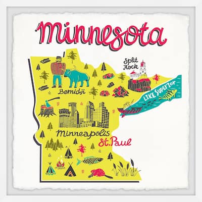 'Explore Minnesota' Framed Painting Print