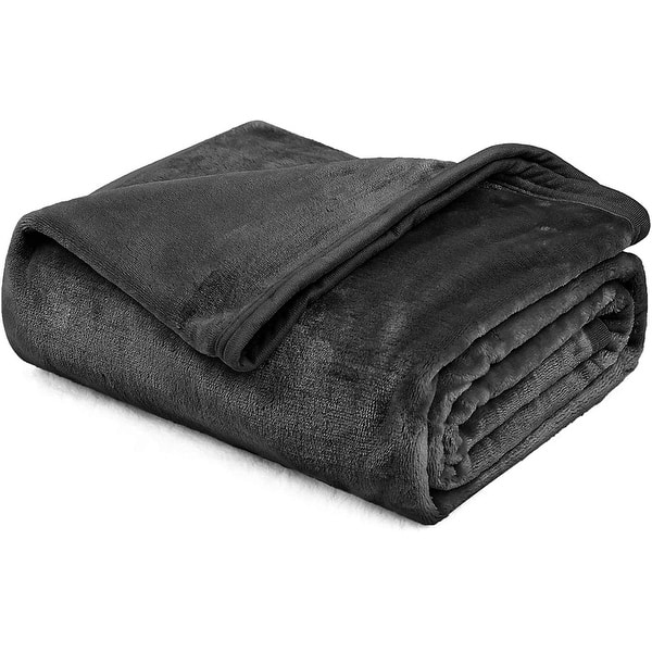 slide 2 of 4, Fleece Throw Super Soft Lightweight Microfiber Flannel Blankets