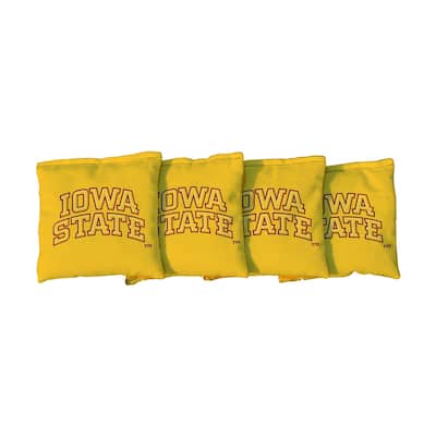 Iowa State Yellow Cornhole Bags