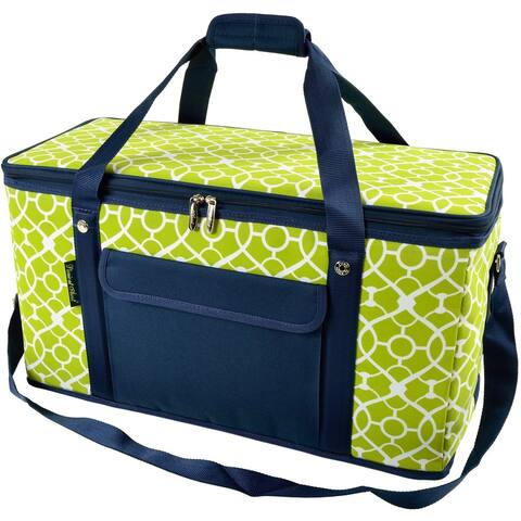 Picnic at Ascot XL Hybrid Folding Cooler- Trellis Green - Trellis Green