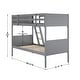 preview thumbnail 49 of 68, Convertible Solid Wood Bunk Bed Frame for Kids with Ladder, No Box Spring Needed