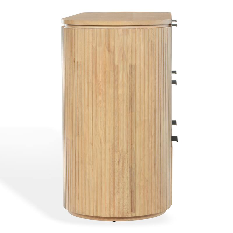 SAFAVIEH Couture Rikki Fluted 6-Drawer Wood Dresser