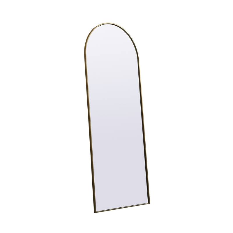 Indigo Home Metal Frame Arch Full Length Mirror 28x74 Inch