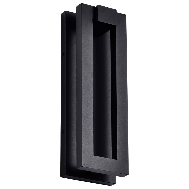 Crew 32 Watt 15 Inch LED Outdoor Sconce Sand Black Finish - Sand Black