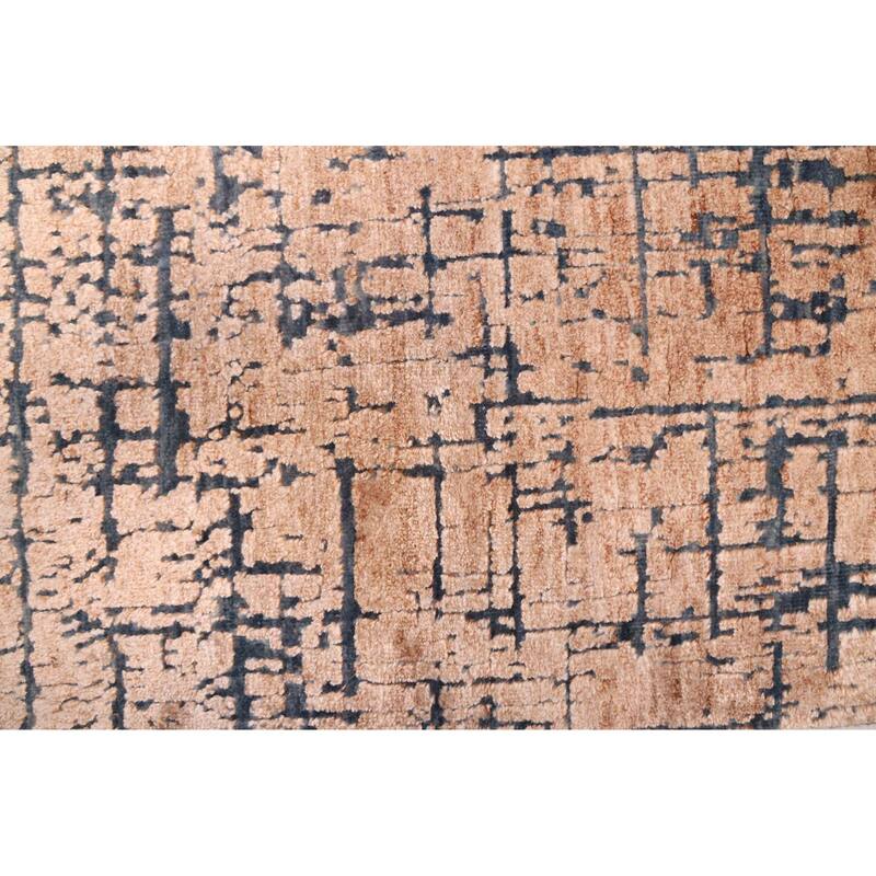 ECARPETGALLERY Hand-knotted Legacy Light Brown Silk, Wool Rug - 2'6 x 9'8