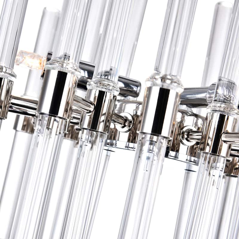 Miroir 6 Light Mini Chandelier With Polished Nickel Finish - Polished Nickel
