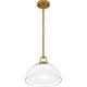preview thumbnail 2 of 3, Jansen 1-Light Brushed Gold Pendant Light