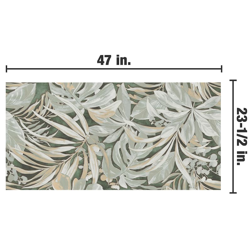 Merola Tile Parete Tropici Green 23-1/2" x 47" Porcelain Floor and Wall Tile