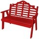 preview thumbnail 11 of 12, Poly 5' Marlboro Garden Bench Bright Red