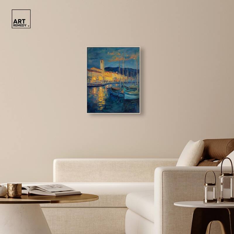 Harbor Lights Canvas by Art Remedy