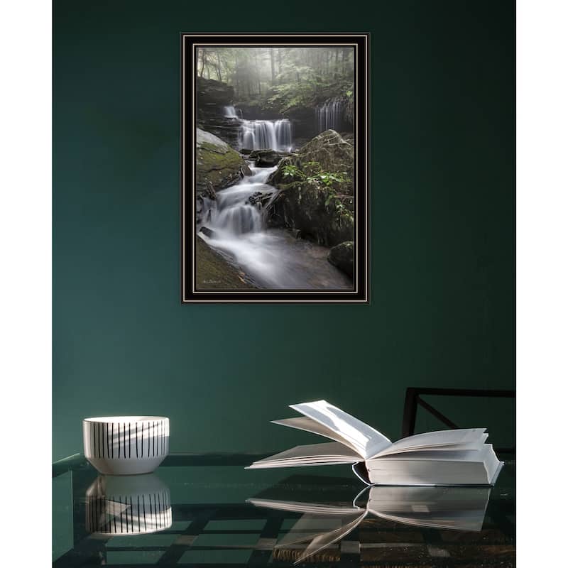 TrendyDecor4U "Rickett's Waterfall" Framed Print Wall Art
