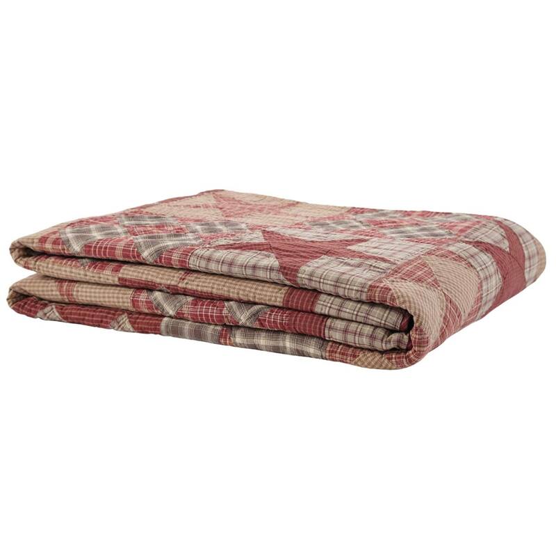 Dawson Star-Tan Rustic Star Cotton Quilt