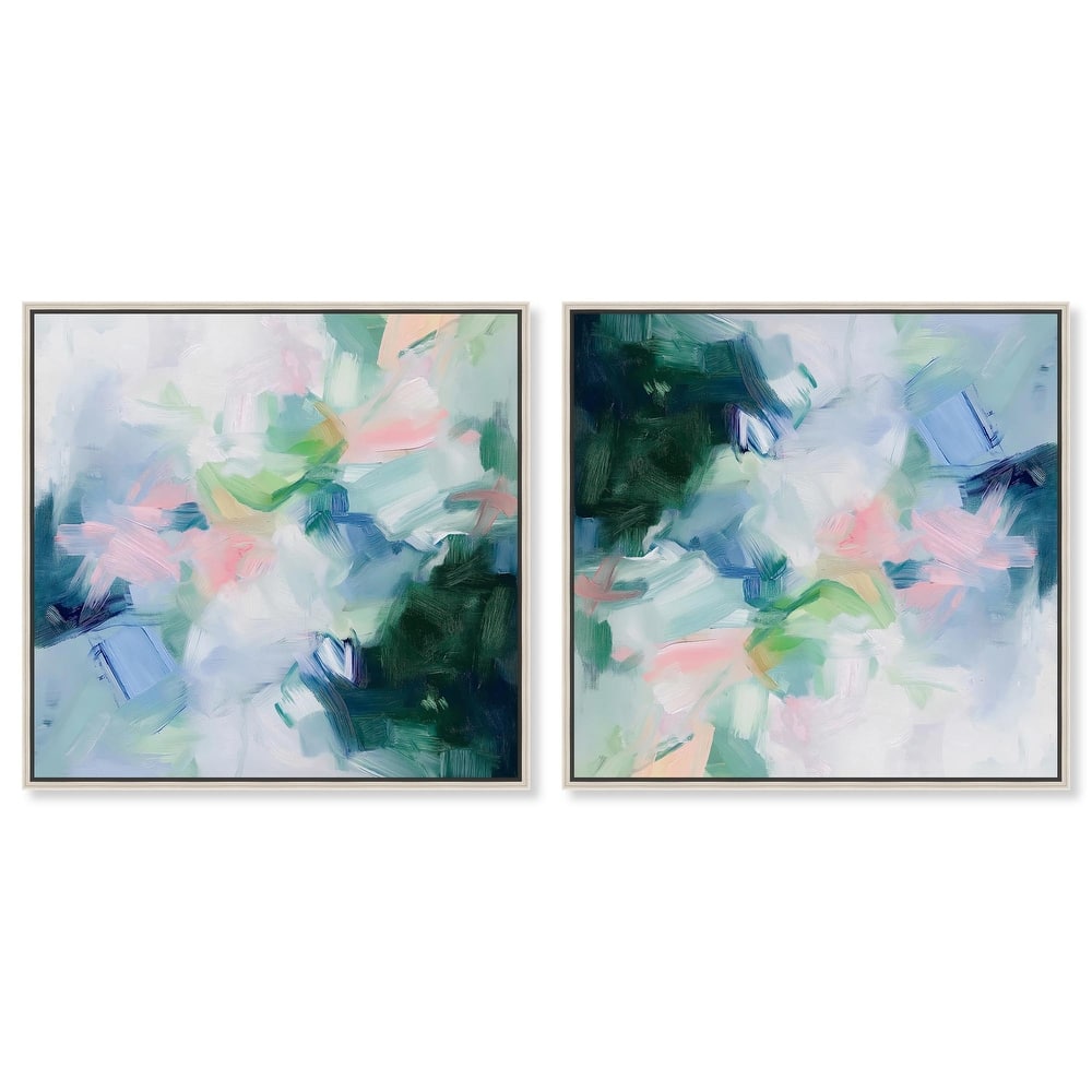 Soft Blues Canvas by Art Remedy