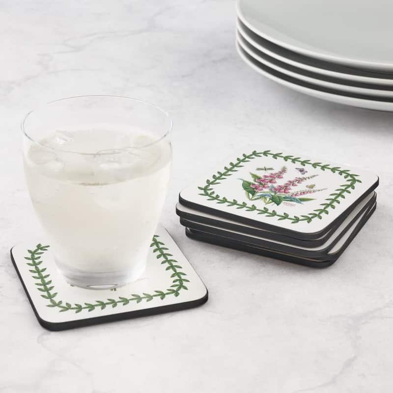 Pimpernel Set of 6 Botanic Garden Coasters - 4 Inches Sq.