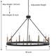 Acroma 15 Light 40 In Modern Farmhouse Wagon Wheel Chandelier-UL