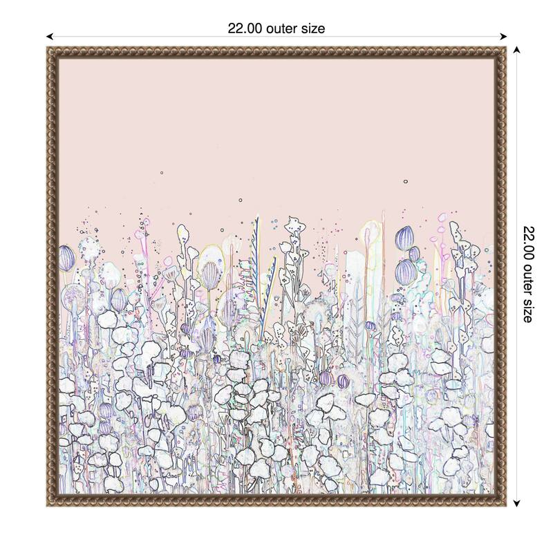 Side Road by Sylvie Demers (22 x 22 in.), Framed Canvas Wall Art Print