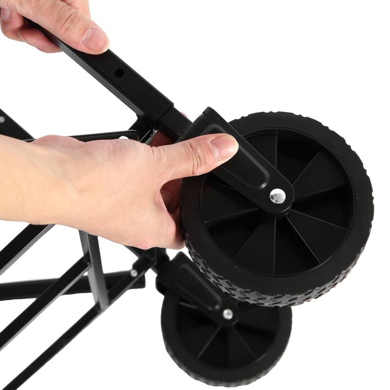 Lightweight Heavy Duty Folding Beach Wagon with Wheels, Large Capacity