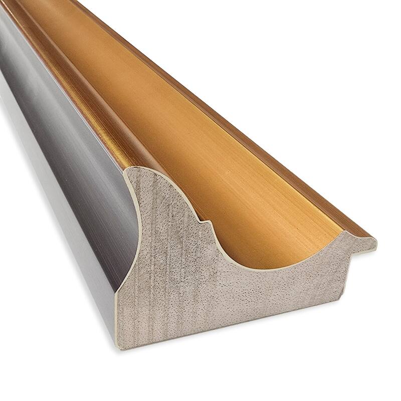 Sierra Gold Wood Framed Cork Board - Bulletin Board, Organization Board, Pin Board