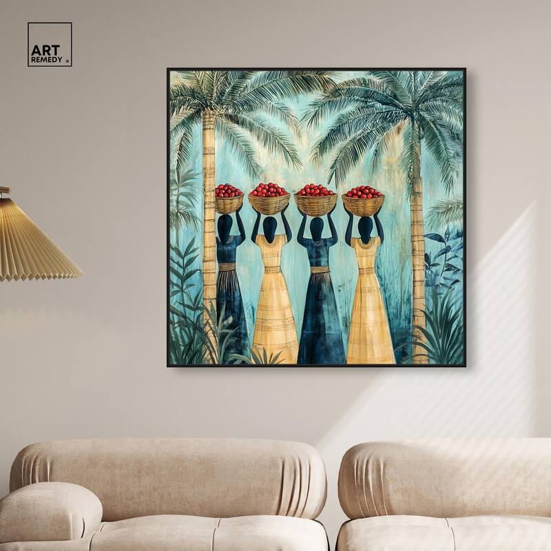 Walk Under Palms Canvas by Art Remedy