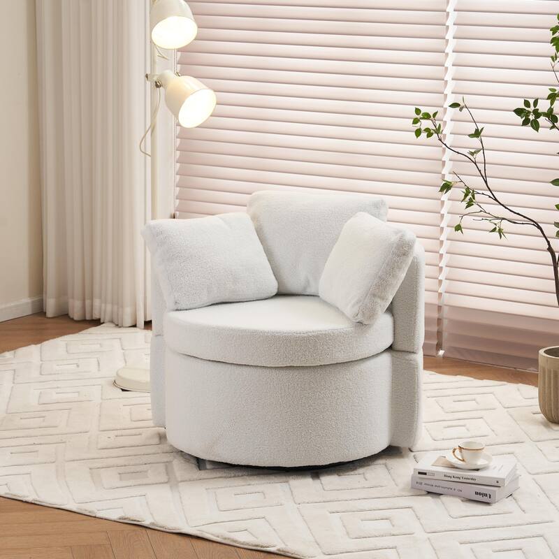 Multifunctional Teddy Fabric Chair for Living Room
