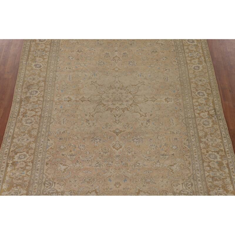 Najafabad Persian Vintage Rug Handmade Wool Carpet - 7'5"x 10'5"